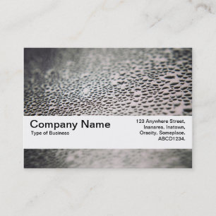 Carte De Visite Bande de texture V2 - Droplets d'eau sur verre 02
