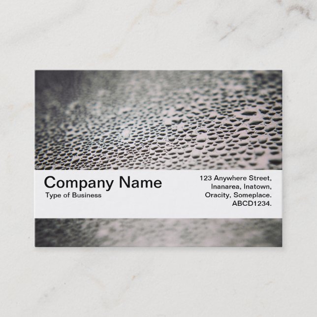 Carte De Visite Bande de texture V2 - Droplets d'eau sur verre 02 (Devant)