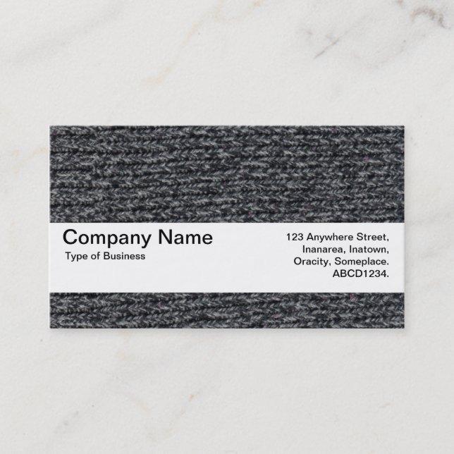 Carte De Visite Bande de texture V2 - Jumper laineux 01 (Devant)