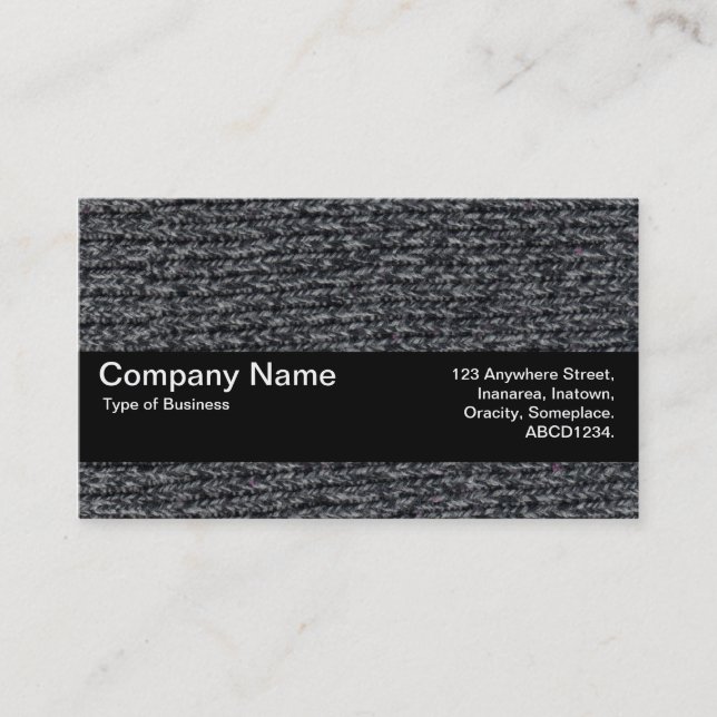 Carte De Visite Bande de texture V2 - Jumper laineux 01 (Devant)