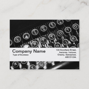 Carte De Visite Bande de texture V2 - Machine à écrire Vintage