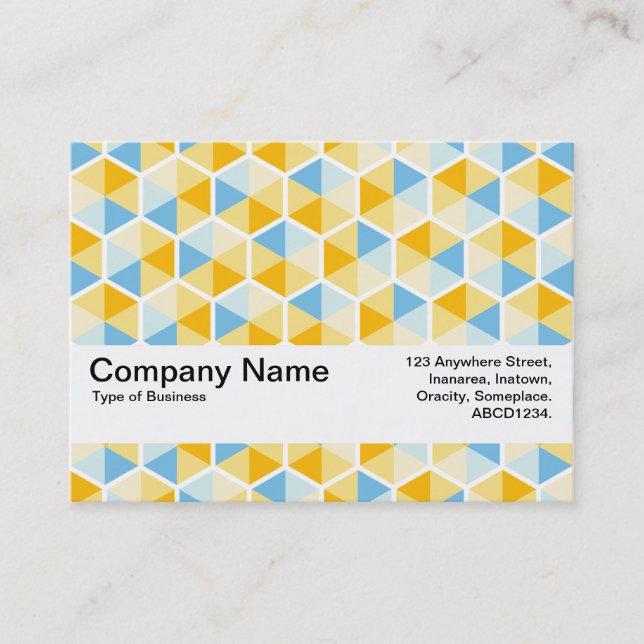 Carte De Visite Bande de texture V2 - motif Hexagon 03 (Devant)