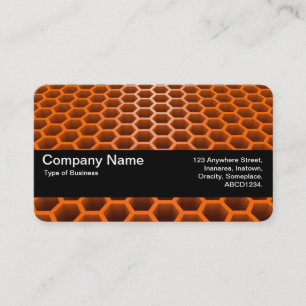 Carte De Visite Bande de texture V2 - Perspective d'abeilles orang