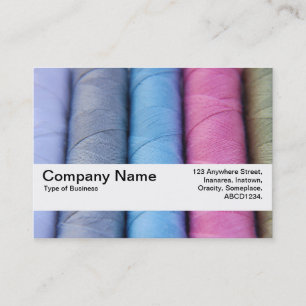 Carte De Visite Bande de texture V2 - Roulettes de coton