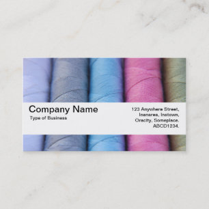 Carte De Visite Bande de texture V2 - Roulettes de coton