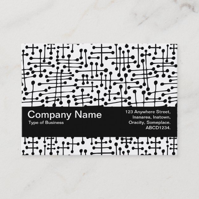 Carte De Visite Bande de texture V2 - Spots connectés (Devant)