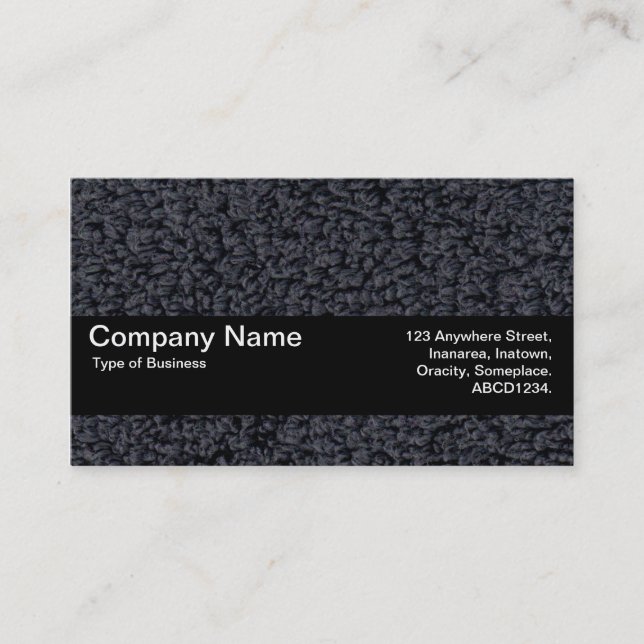 Carte De Visite Bande de texture V2 - Tapis laineux 01 (Devant)