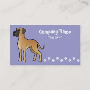 Carte De Visite Bande dessinée great dane