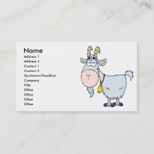 Carte De Visite bande dessinée stupide billy chèvre
