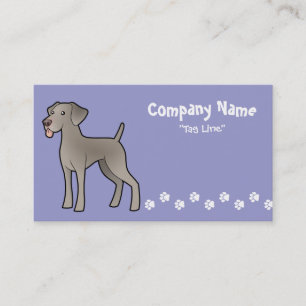 Carte De Visite Bande dessinée Weimaraner