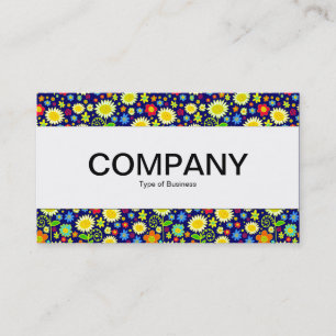 Carte De Visite Bande du Centre - Fleurs de printemps - Marine pro