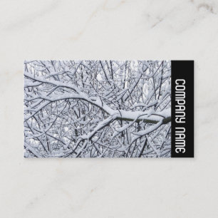 Carte De Visite Bande latérale - Branches de neige