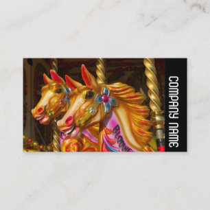 Carte De Visite Bande latérale - Chevaux joyeux