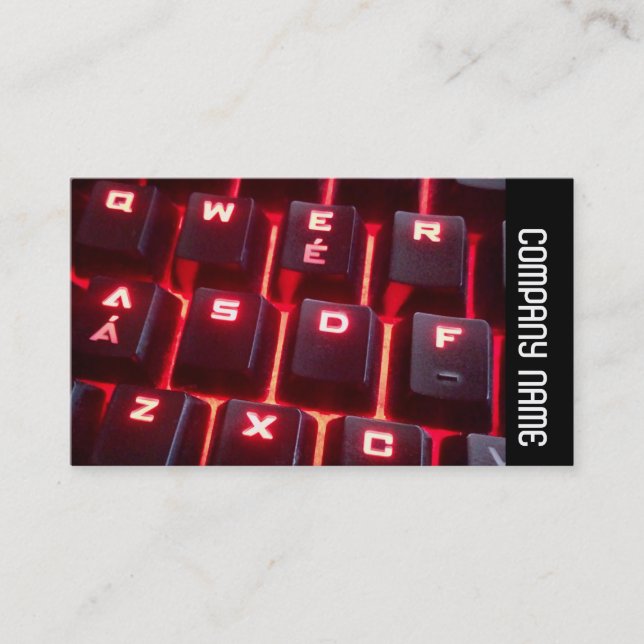 Carte De Visite Bande latérale - Clavier lumineux (Devant)