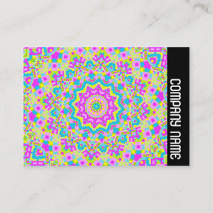 Carte De Visite Bande latérale - Kaleidoscope coloré 04
