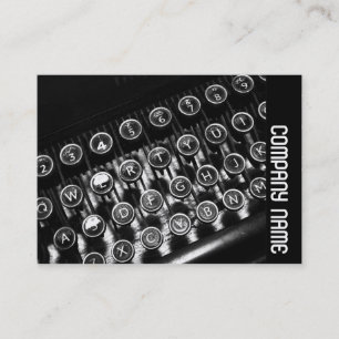 Carte De Visite Bande latérale - Machine à écrire Vintage