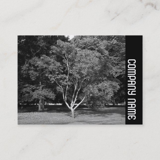 Carte De Visite Bande latérale - Magnolia Tree BW (Devant)