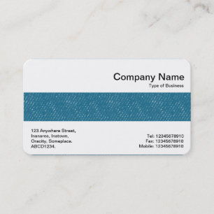 Carte De Visite Bande moyenne - Denim bleu clair