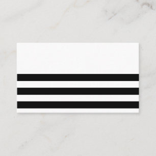 Carte De Visite Bande noire et blanche