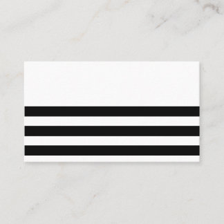 Carte De Visite Bande noire et blanche