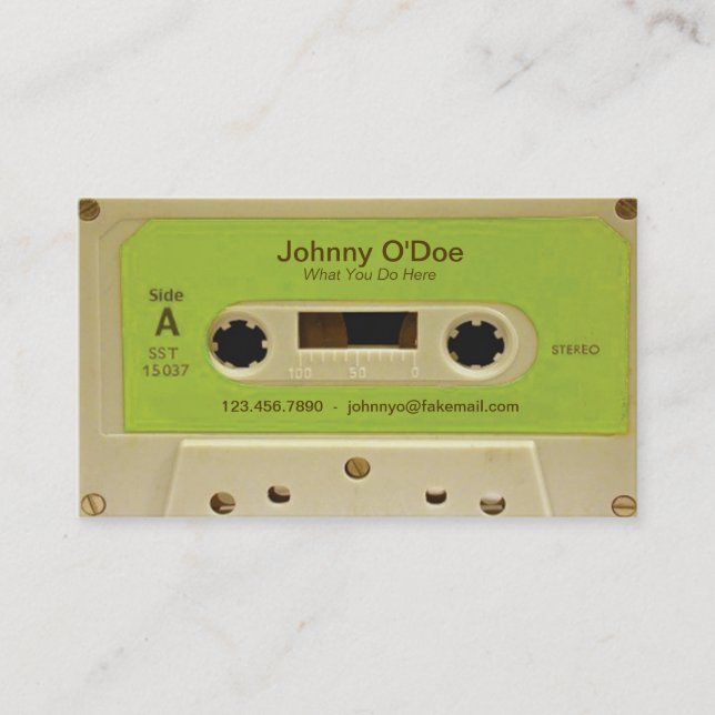 Carte De Visite Bande verte (Devant)