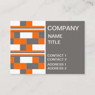 Carte De Visite Bandes Carrés géométriques