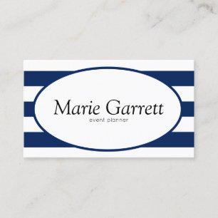 Carte De Visite Bandes classiques de la marine