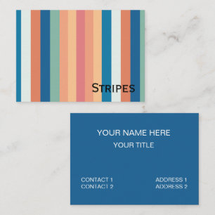 Carte De Visite Bandes d'ombre couleur