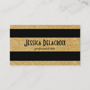 Carte De Visite Bandes Gold et Black