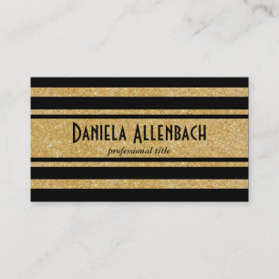 Carte De Visite Bandes Gold et Black 2