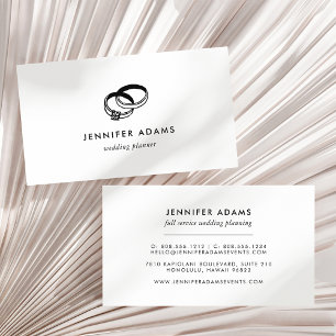 Carte De Visite Bandes mariages   Wedding planner moderne