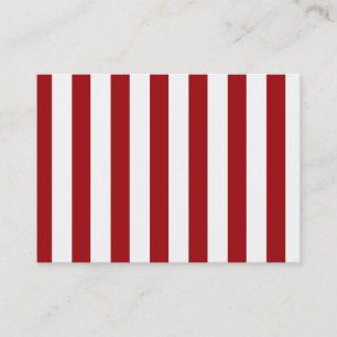 Carte De Visite Bandes rouges foncées (Ajouter 2e couleur)