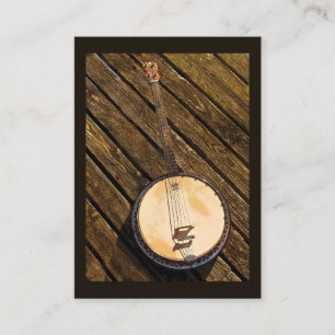 Carte De Visite Banjo sur l'ATC en bois d'instrument de musique