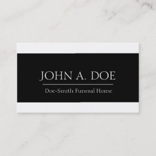 Carte De Visite Bannière blanche/noire de directeur des pompes
