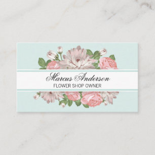 Carte De Visite Bannière de cadre fleuriste
