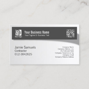 Carte De Visite Bannière de l'entrepreneur - Compétences professio