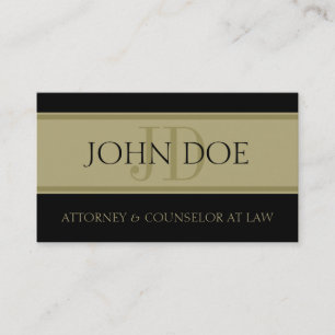Carte De Visite Bannière d'or de mandataire