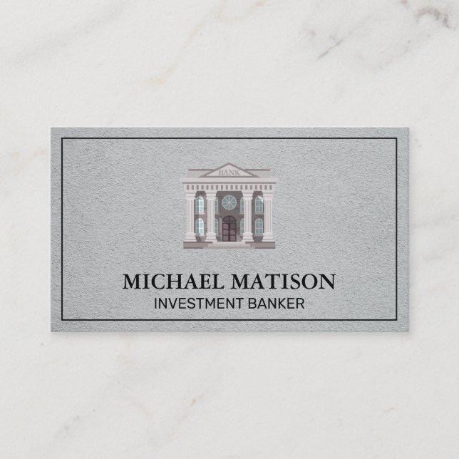 Carte De Visite Banquier de placement | Station | Institution fina (Devant)