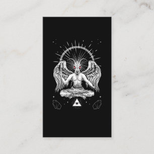 Carte De Visite Baphomet Satanic chèvre ailes diable Goth