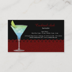 Carte De Visite Bar à cocktails