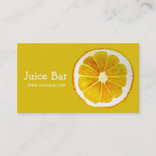 Carte De Visite Bar à jus boissons santé verte affaires