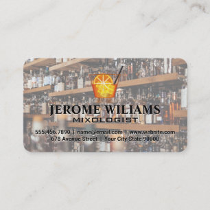 Carte De Visite Bar Back   Barman   Restaurant