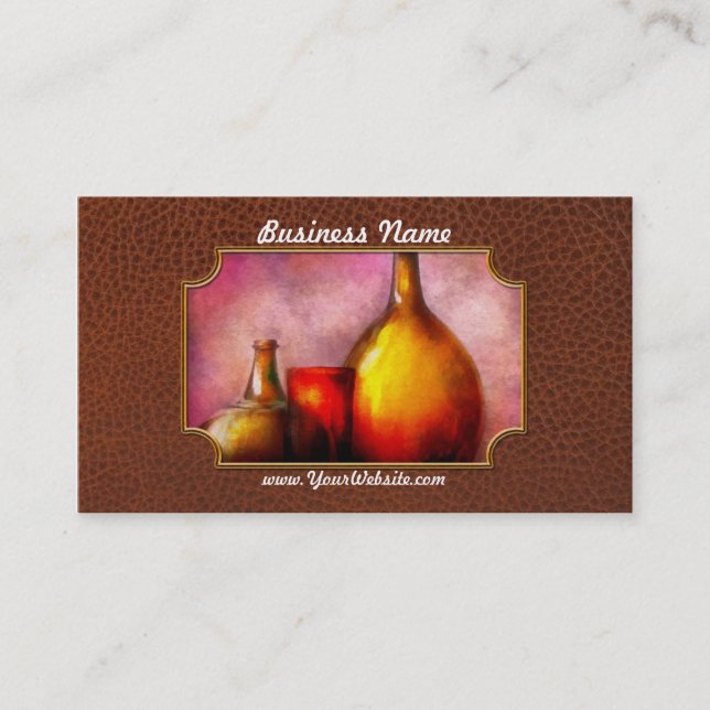 Carte De Visite Bar - Bouteilles - Une vie de bouteilles (Devant)