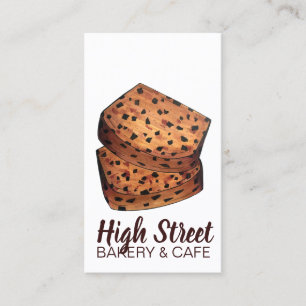 Carte De Visite Bara Brith Welsh Pain Specké Pain Fruit Pain Pain 