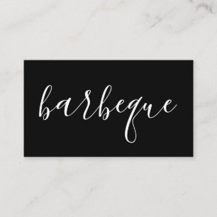 Carte De Visite barbecue manuscrit