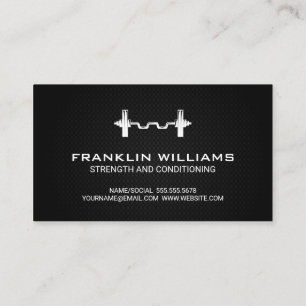 Carte De Visite Barbell Formateur personnel