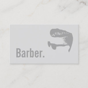 Carte De Visite Barber Gras Texte Minimaliste Coiffeur Cheveux