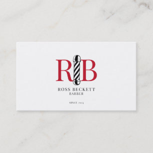 Carte De Visite Barber Poteau Barber Coiffeuse Stylo