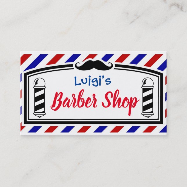 Carte De Visite Barber Shop (Devant)