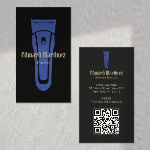 Carte De Visite Barber Shop Barbershop Clipper à cheveux électriqu